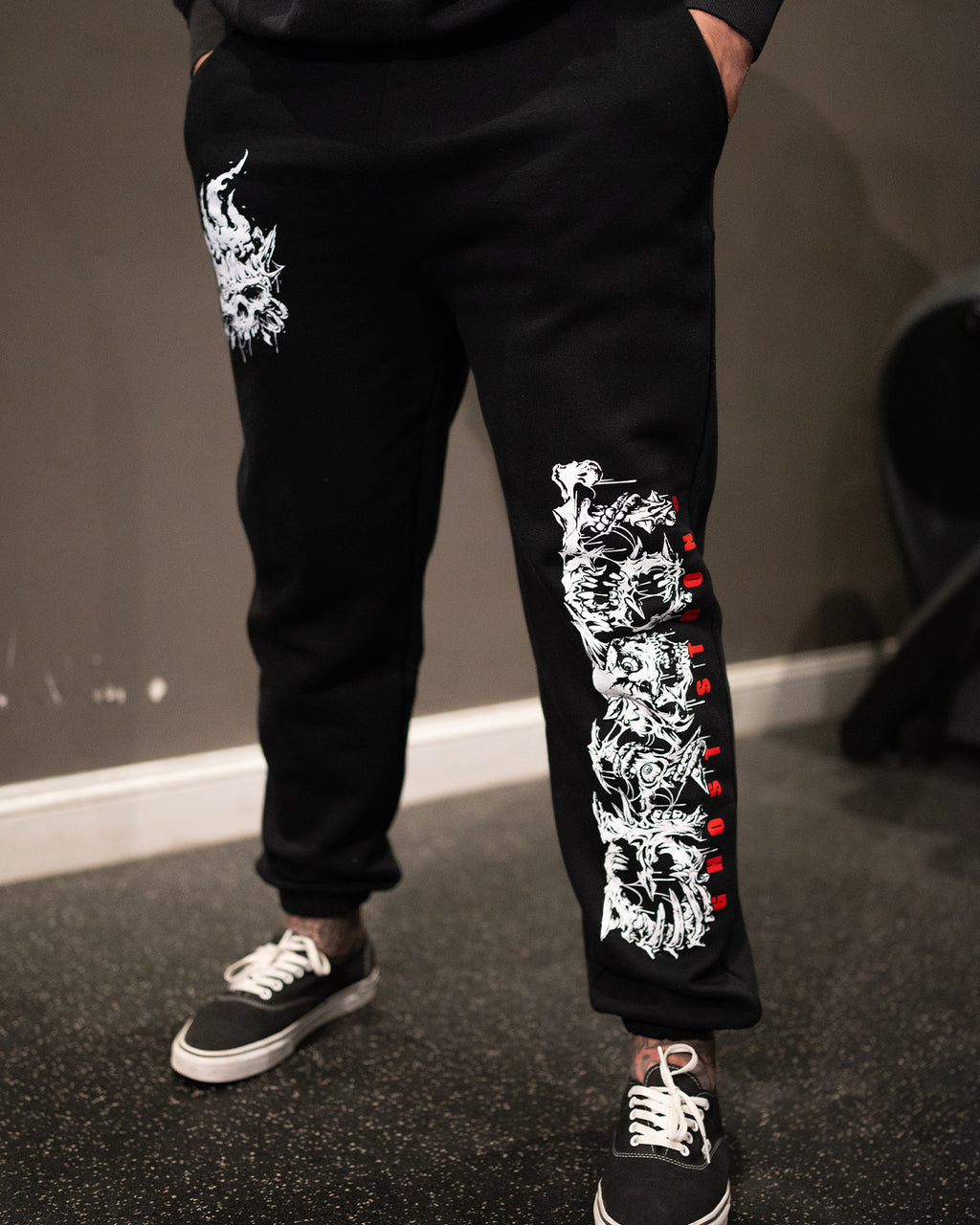 Ghost Dark Skull Collage Sweatpants