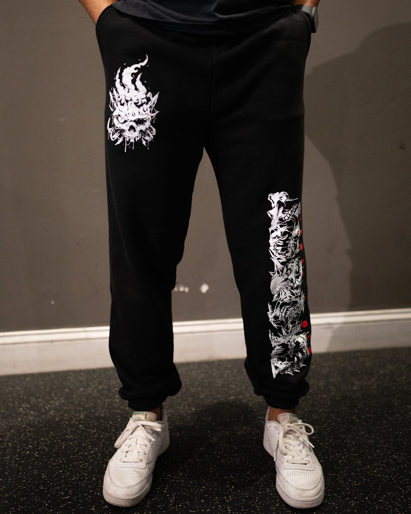 Ghost Dark Skull Collage Sweatpants