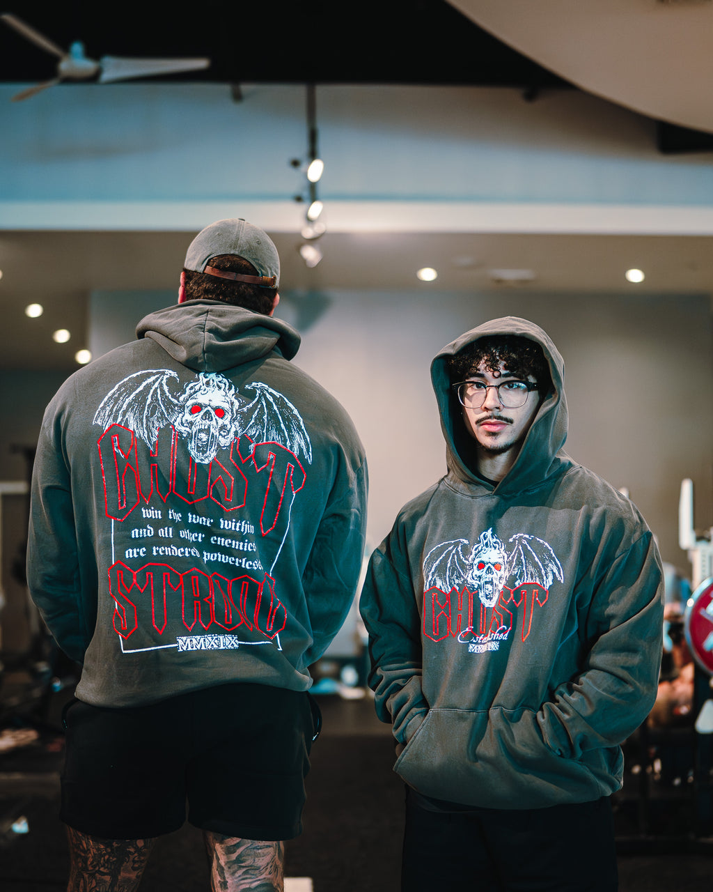 Ghost Bat Skull Hoodie