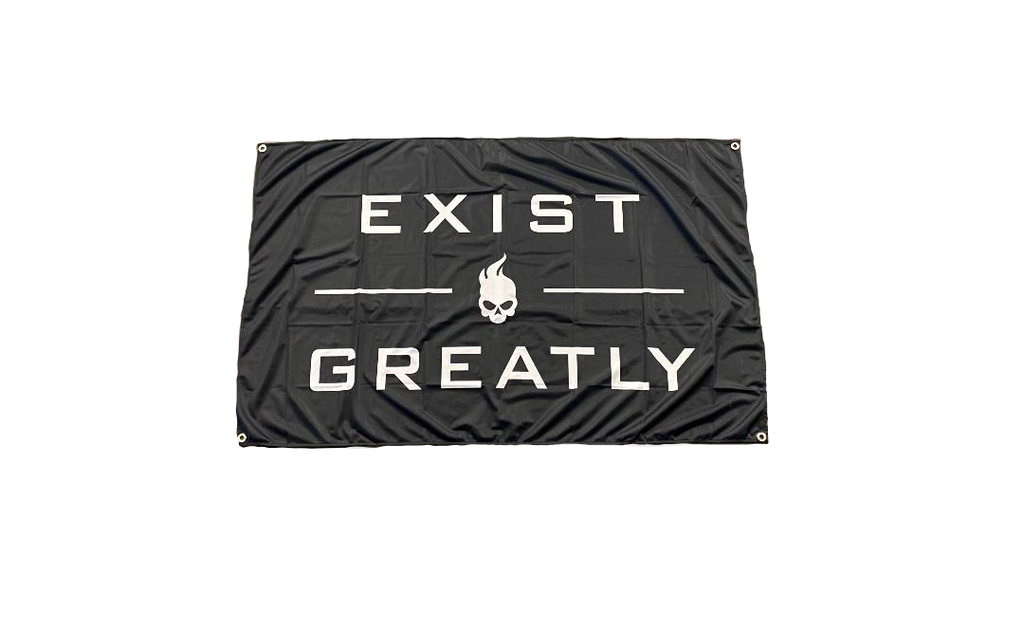 Ghost Exist Greatly Flag