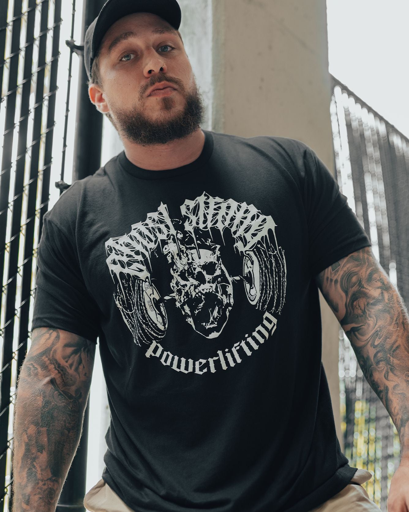 Ghost Strong Dark Powerlifting T Shirt Ghost Strong Gear